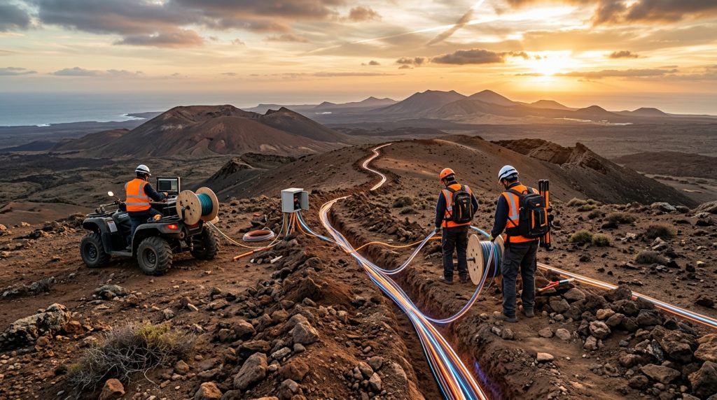 Despliegue de fibra óptica en lanzarote: situación actual